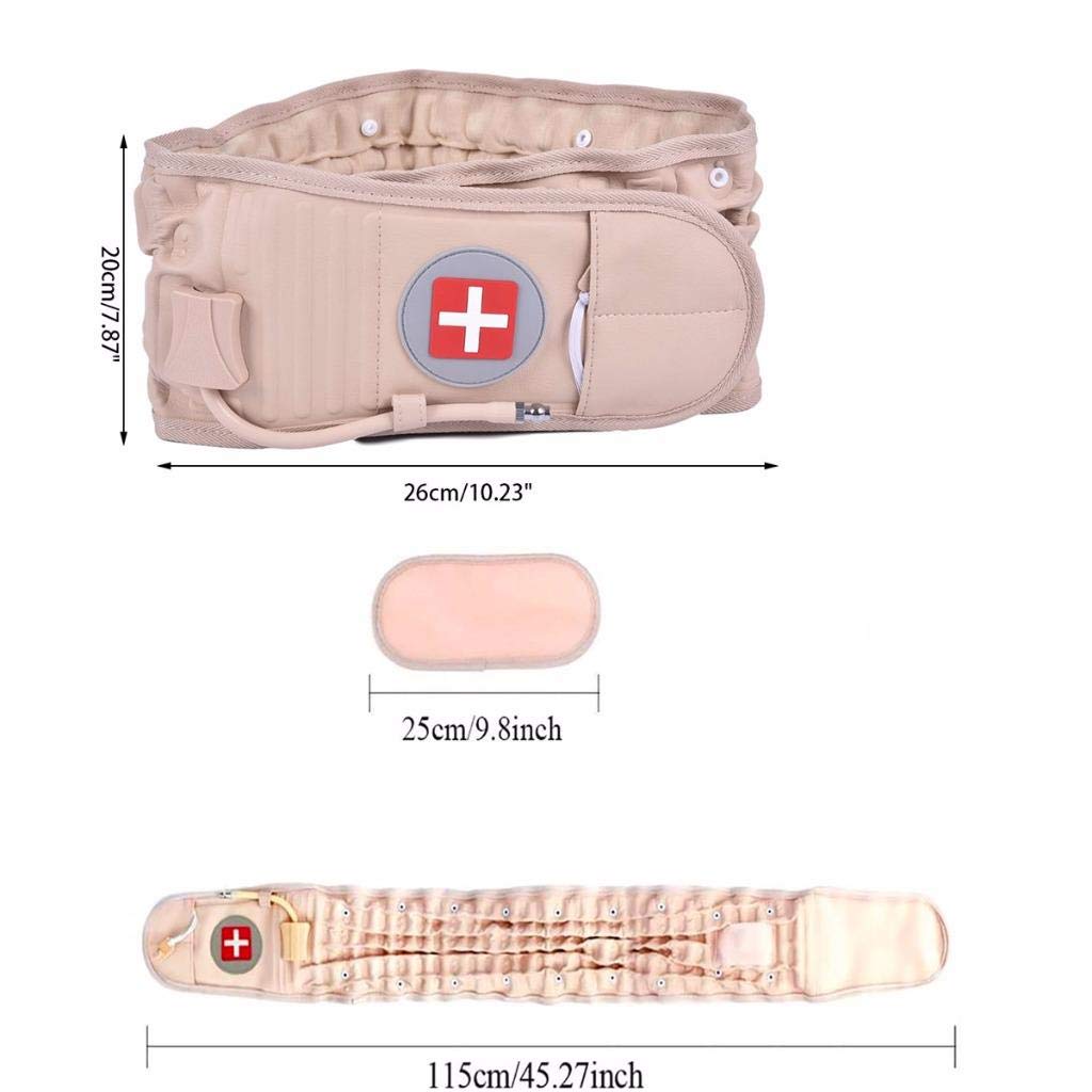 Adjustable Inflatable Waist Brace - Lumbar Spine Traction Belt for Men & Women